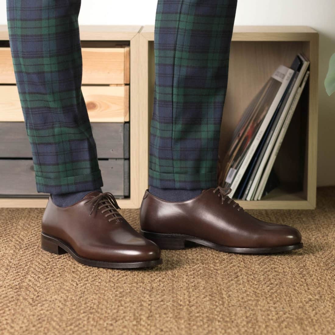One Cut en cuir marron foncé - Chaussures