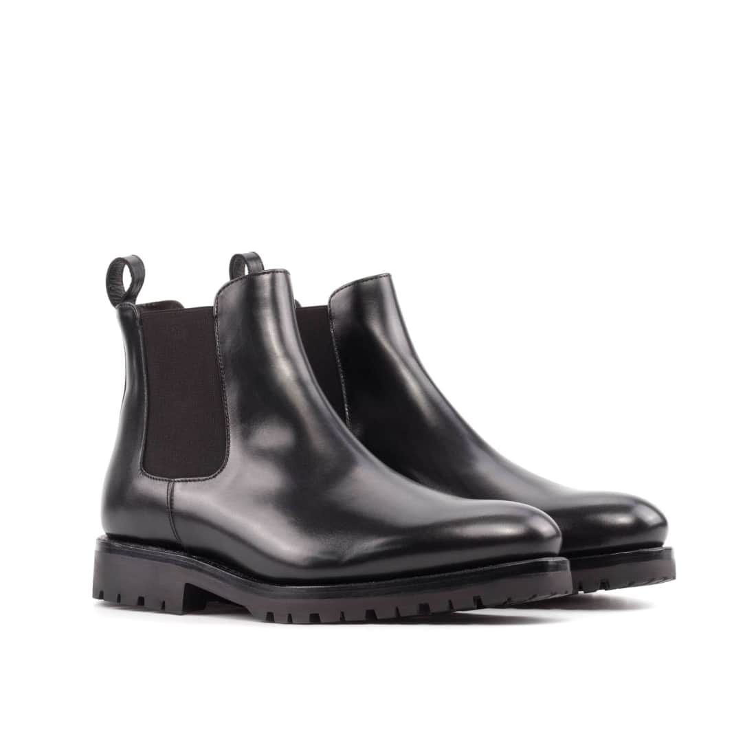 Cheslea Boots en cuir noir - Semelles Commando