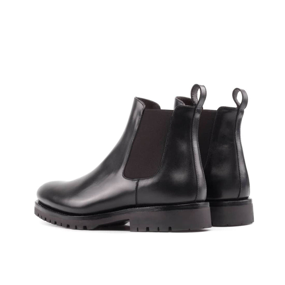 Cheslea Boots en cuir noir - Semelles Commando – vue 3