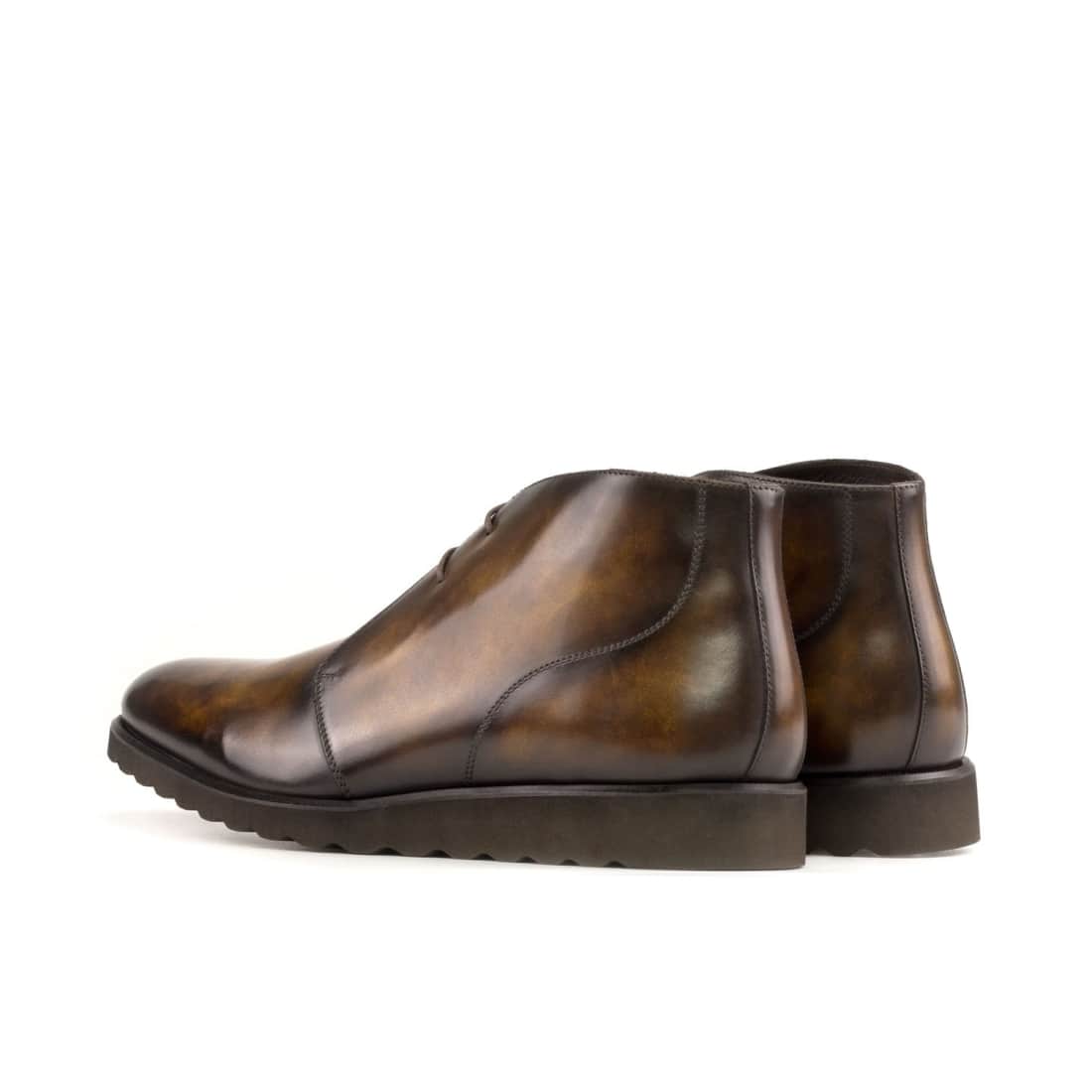 Chukka Boots en cuir patiné marron - Semelles Sport – vue 3