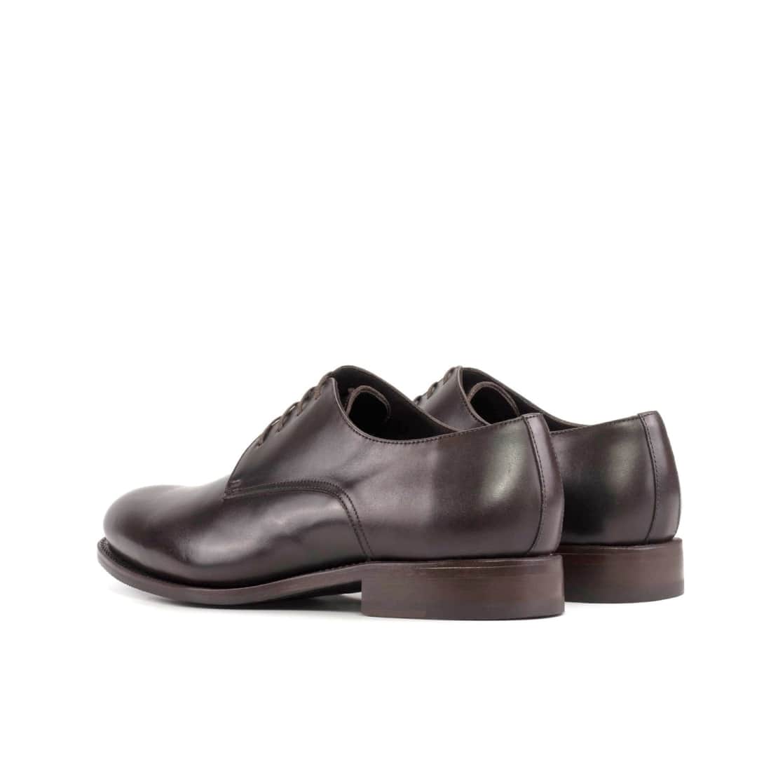 Derbie Blucher en cuir marron foncé – vue 3
