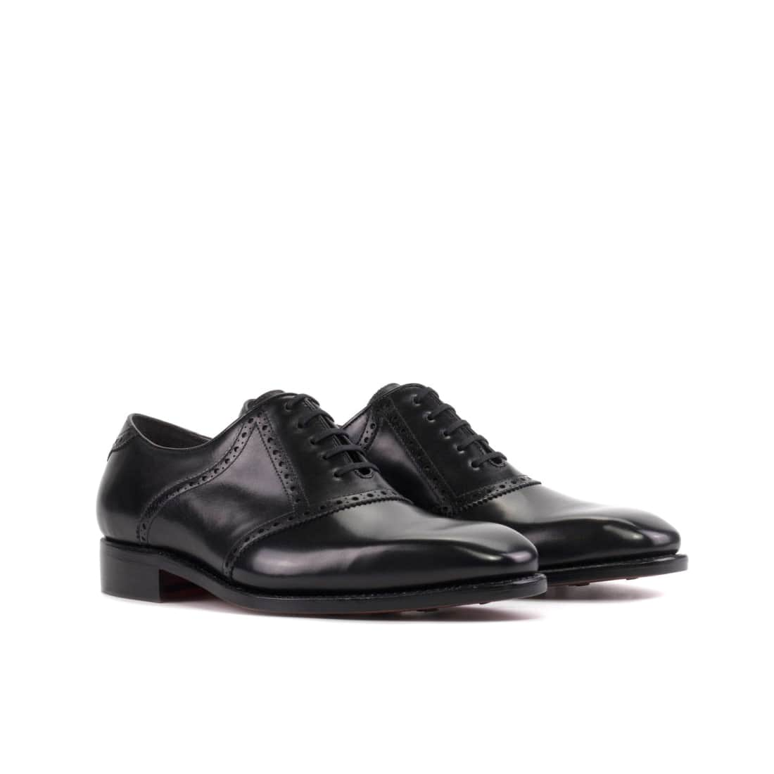 Richelieu Saddle en cuir Noir - Chaussures