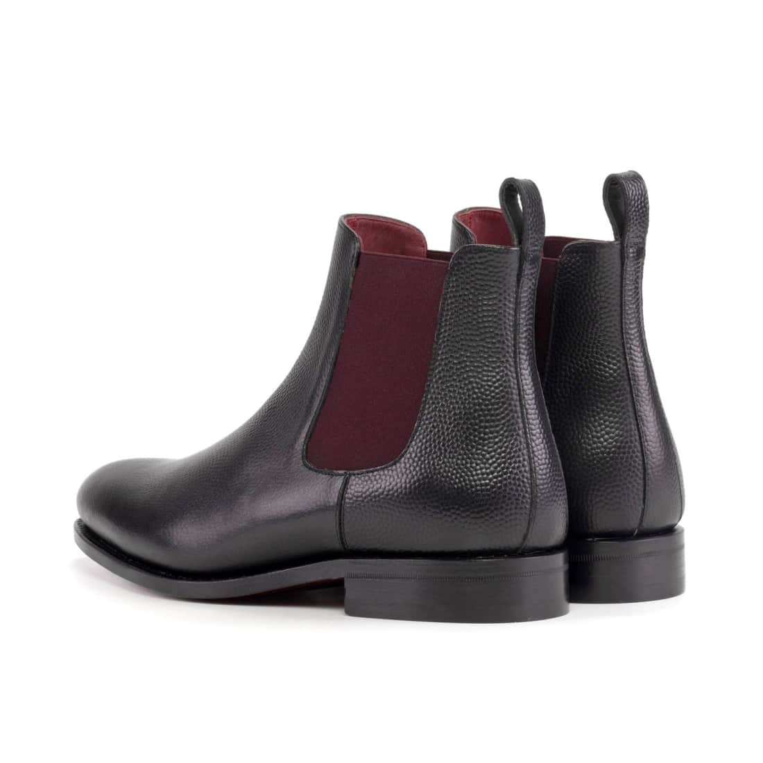 Cheslea Boots en cuir grainé noir – vue 3
