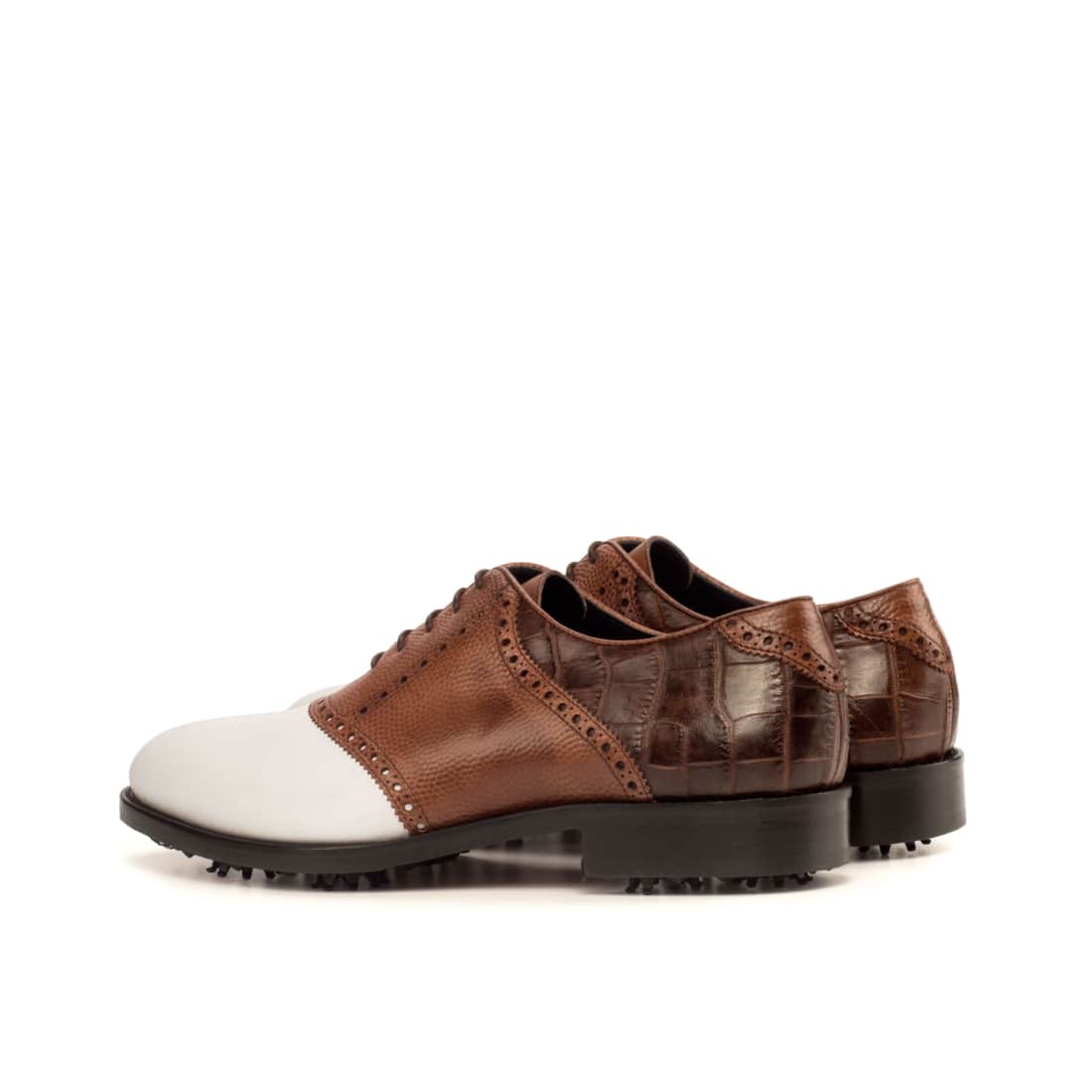 Richelieu de golf tri matières cuir - Chaussures