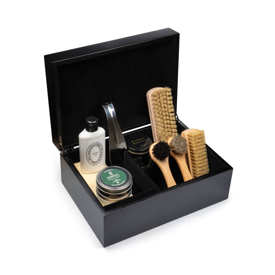Coffret Cirage Bois - Le Premium - Garni Complet - Accessoires