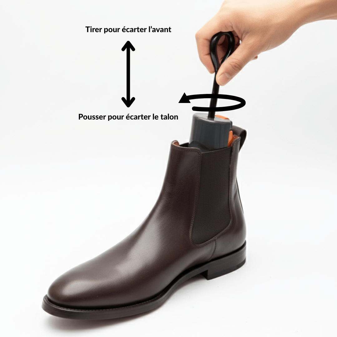 Forme à forcer pour bottines – largeur et longueur