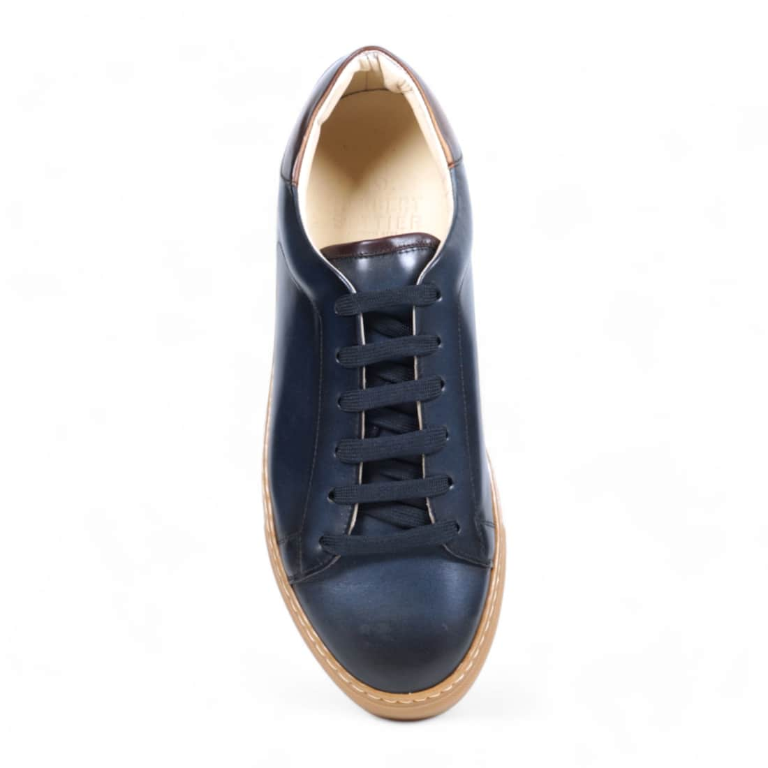 Jersey Cuir Bleu Patiné - Chaussures