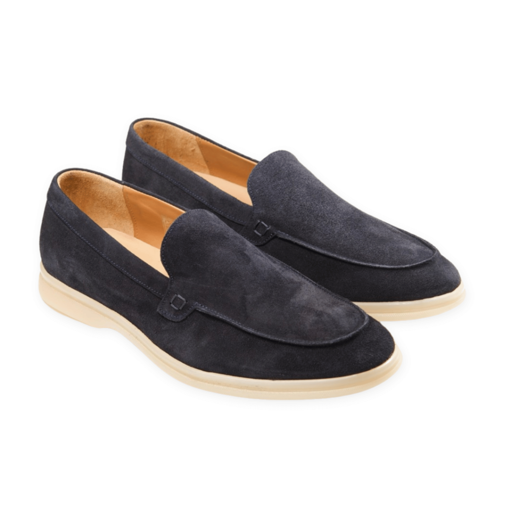 Milan - Mocassins Soft Daim Bleu