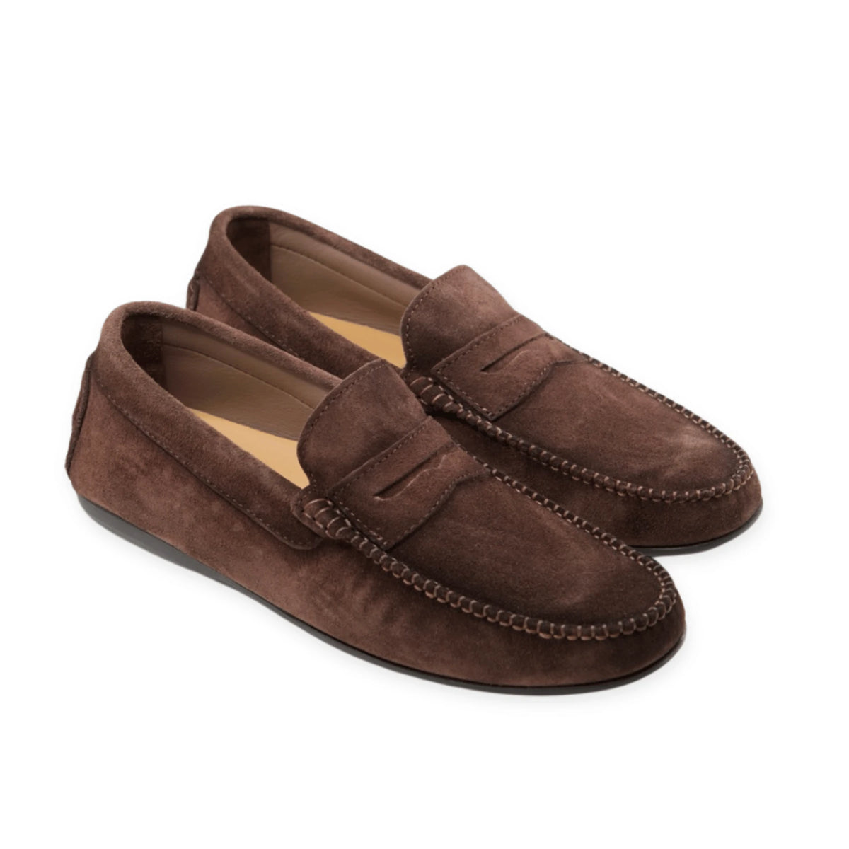 Roma - Mocassins Driver Daim Marron