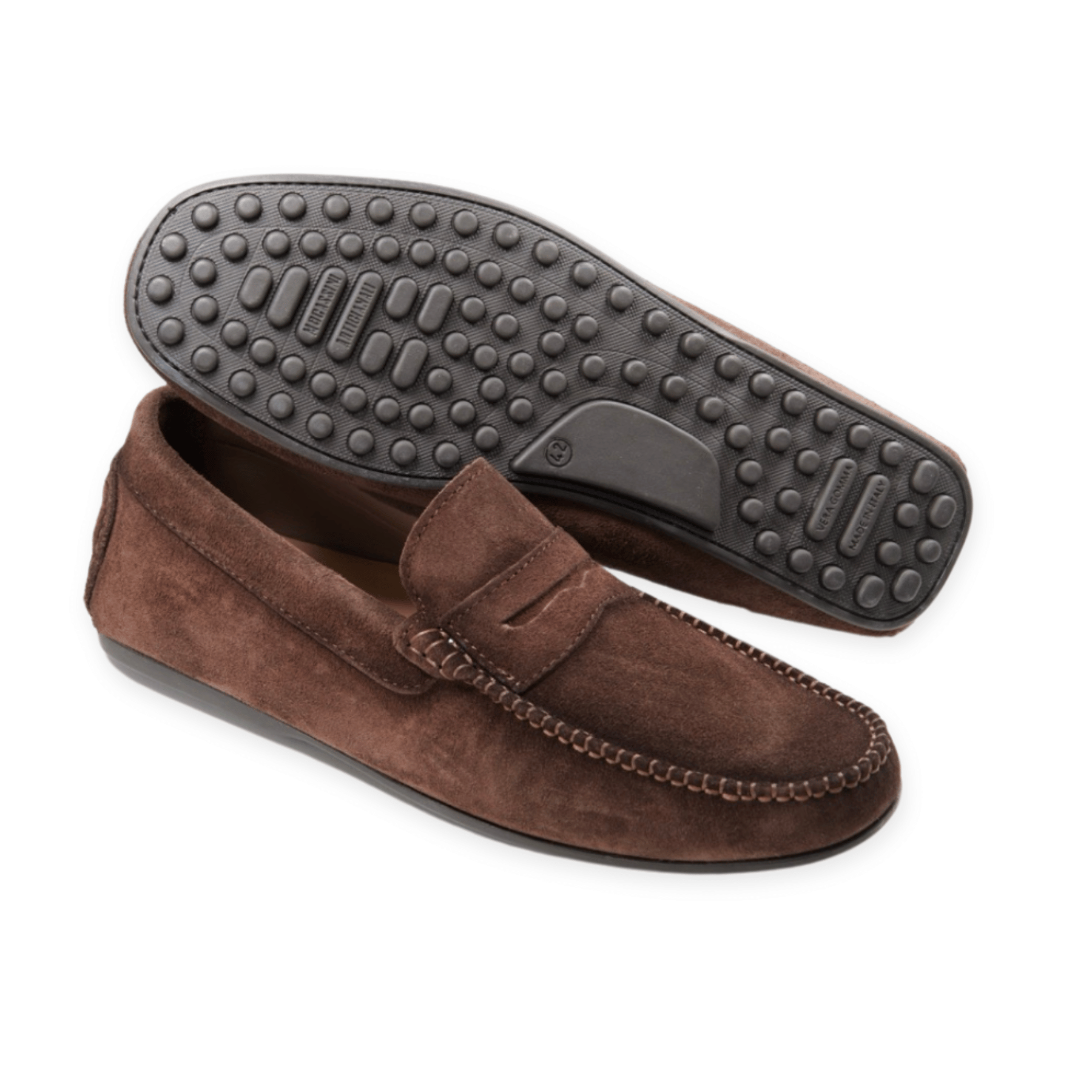 Roma - Mocassins Driver Daim Marron