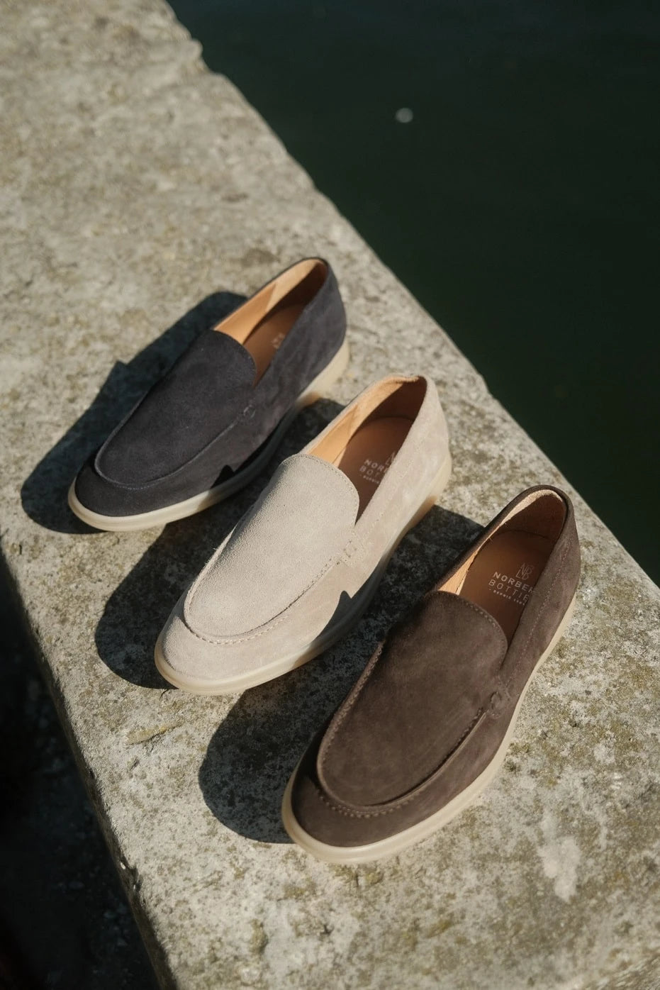 Milan - Mocassins Soft Daim Taupe – vue 7