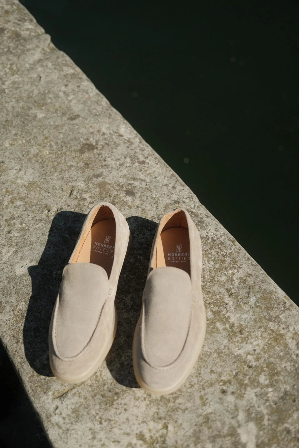 Milan - Mocassins Soft Daim Taupe Norbert Bottier Chaussures Norbert Bottier