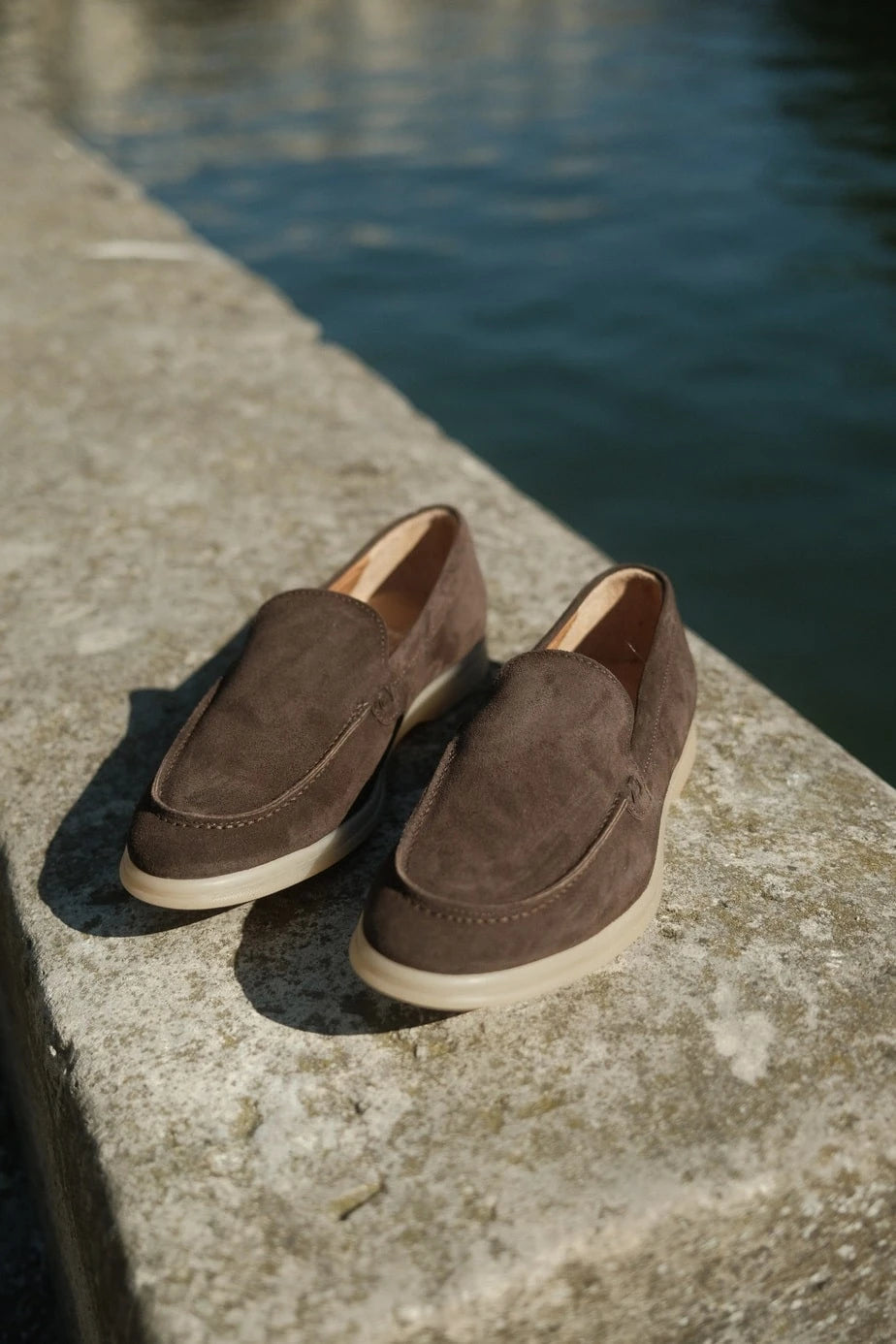 Milan - Mocassins Soft Daim Marron Norbert Bottier Chaussures Norbert Bottier