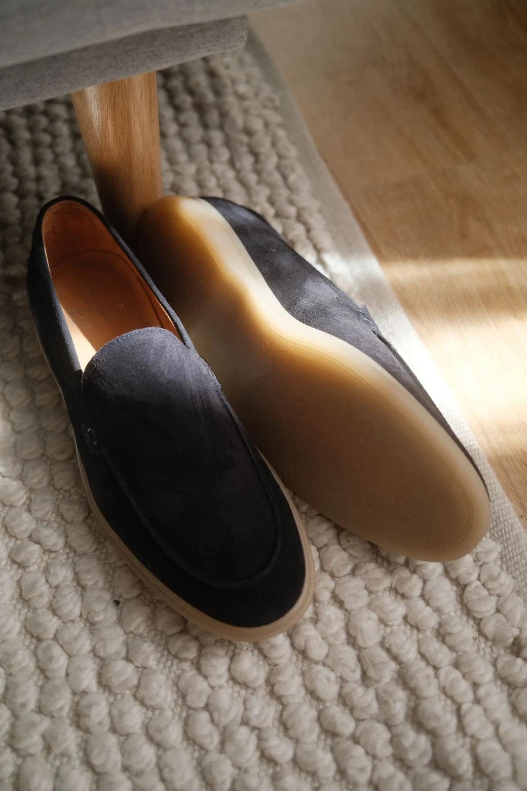 Milan - Mocassins Soft Daim Bleu Norbert Bottier Chaussures Norbert Bottier