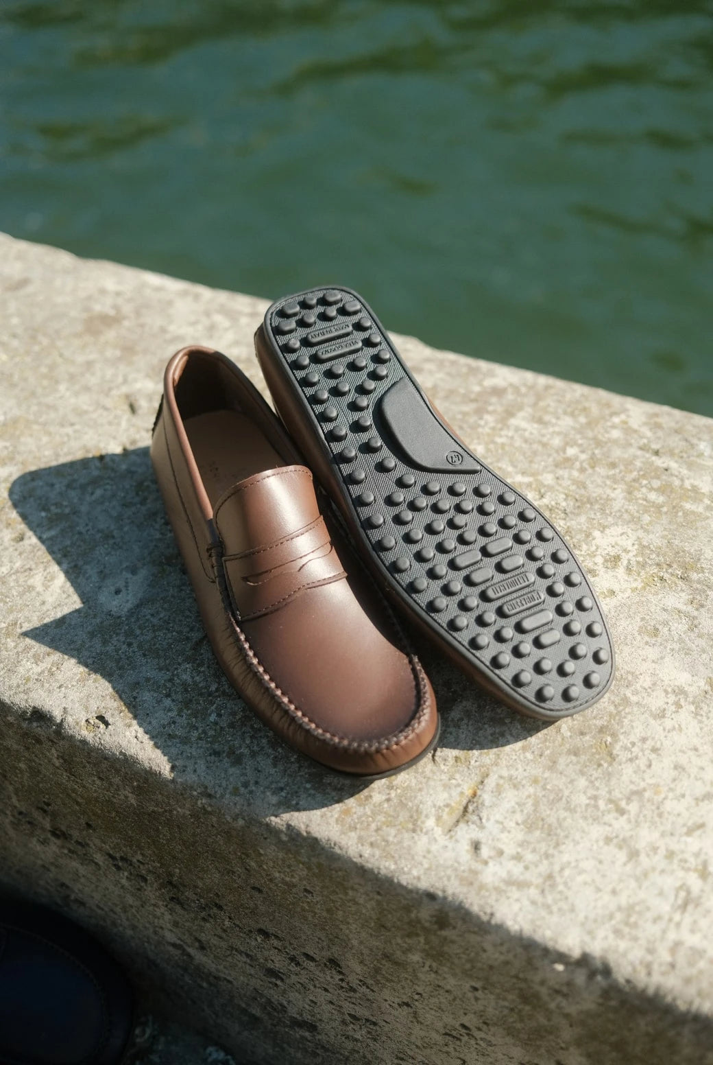 Roma - Mocassins Driver Cuir Marron Norbert Bottier Chaussures Norbert Bottier