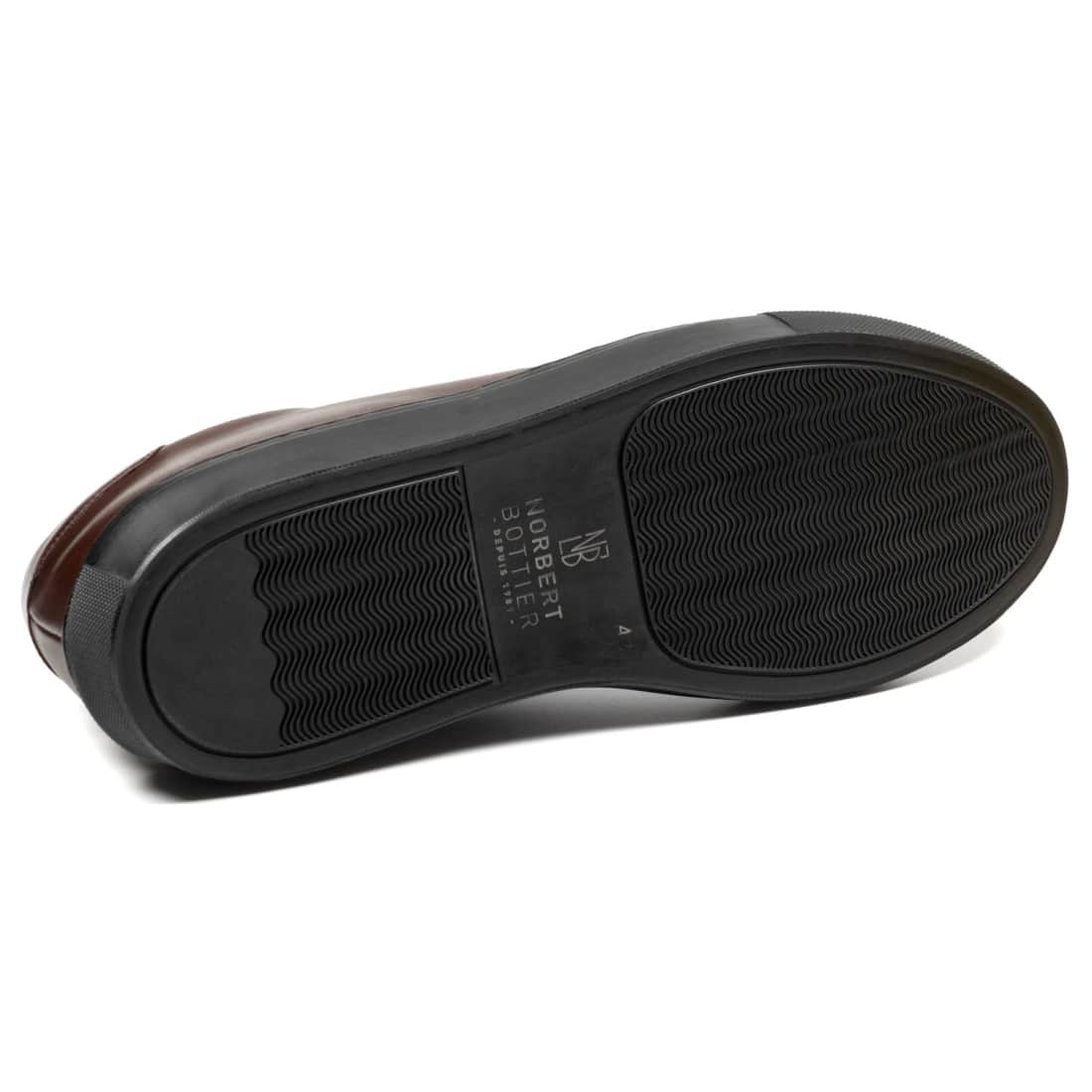 Spinner One Cut Cuir Marron Foncé – vue 3