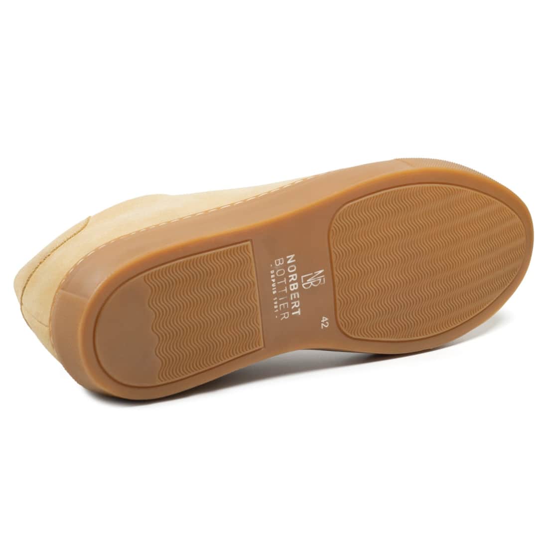 Spinner One Cut Daim Beige – vue 3