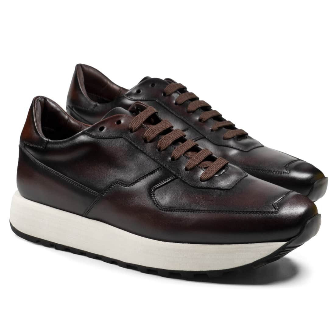 Strike Cuir patiné Marron Foncé - Chaussures