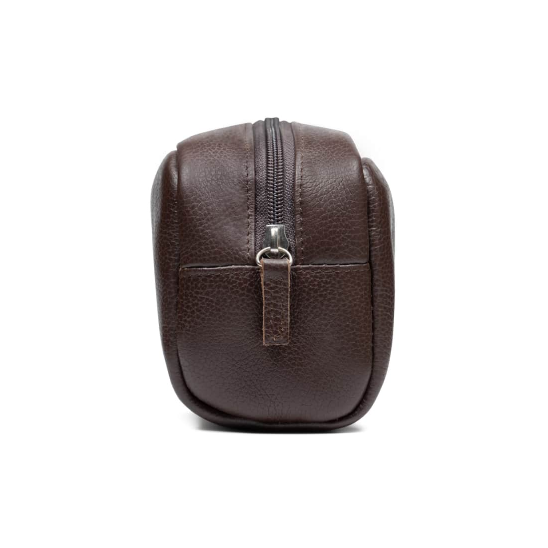 Trousse de toilettes en cuir grainé Marron - Accessoires