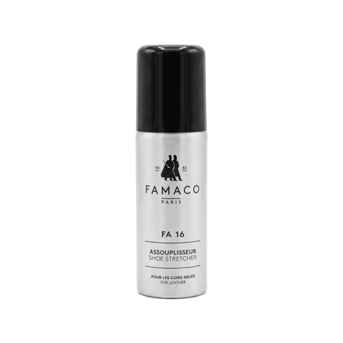 Assouplissant cuir pour chaussures et daim FA16, spray 50 et 150 ml