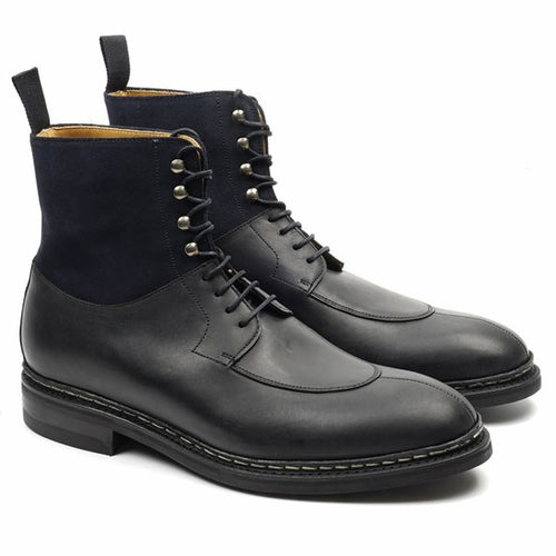 BlackBurn Cuir Gras Noir Semelle Dainite