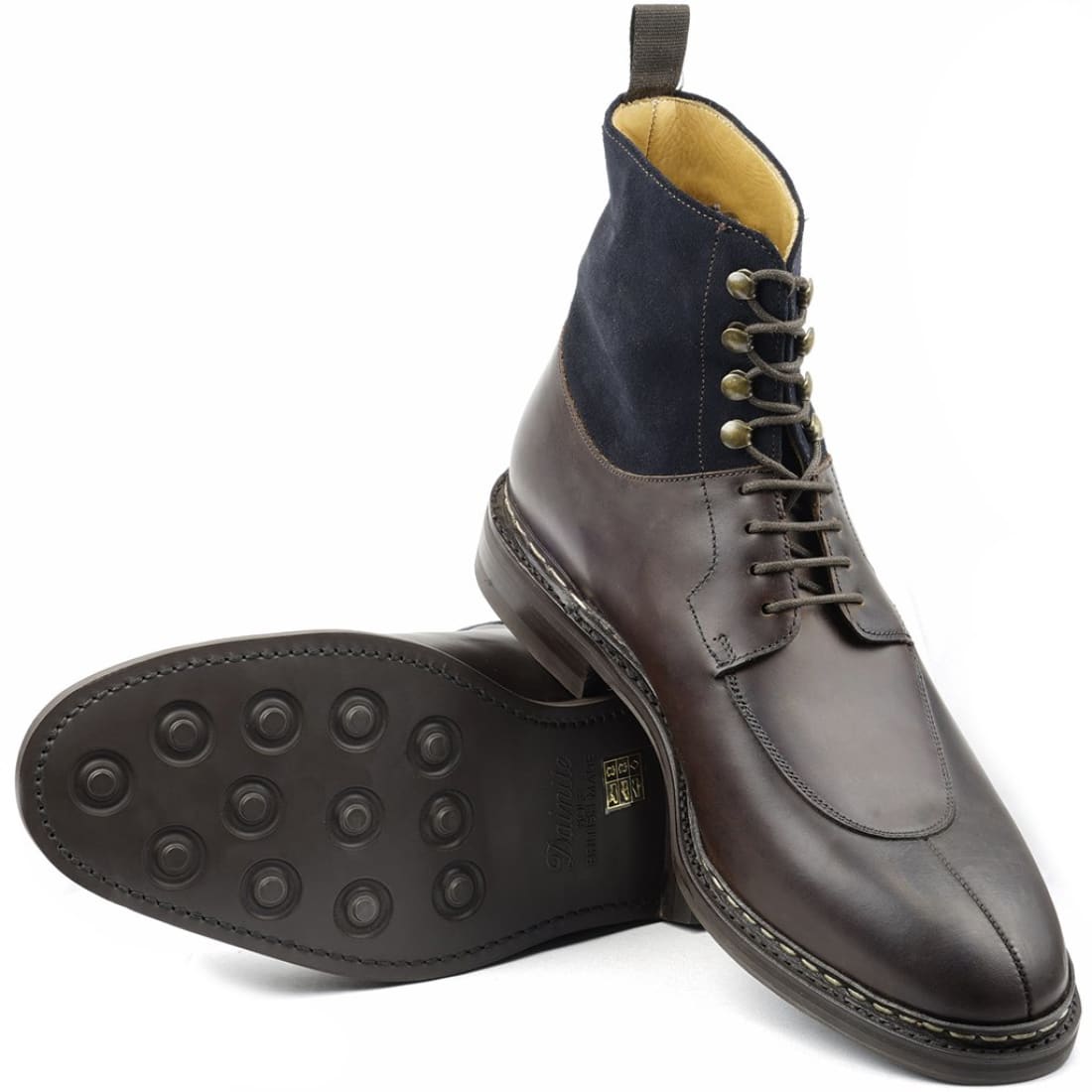 BlackBurn Cuir Gras Marron Foncé Norway Welted-Chaussures-Norbert Bottier