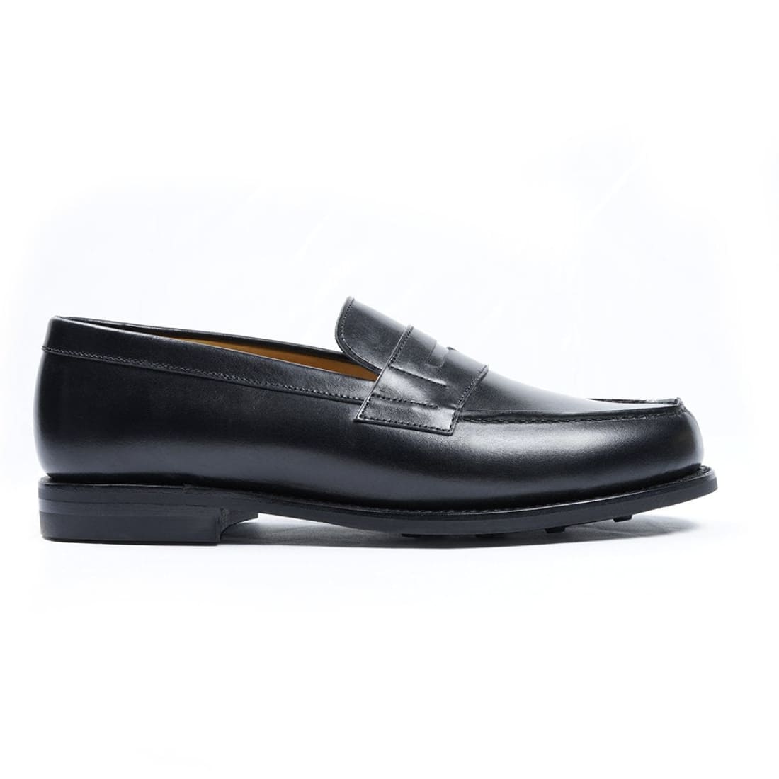 Mocassin Boston Cuir Noir Semelle Dainite-Chaussures-Norbert Bottier