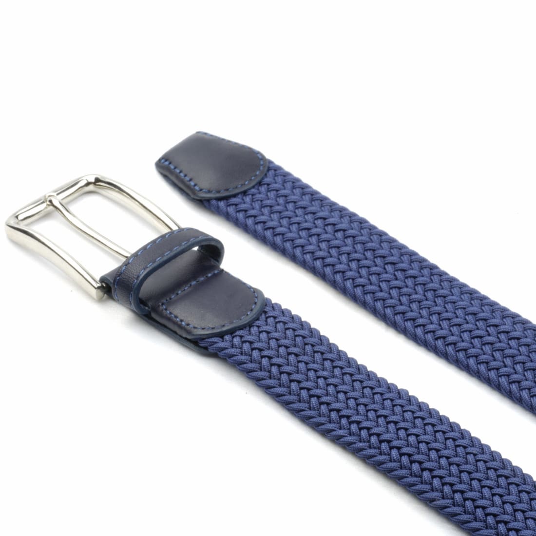 Ceinture tressée élastique - Bleu – vue 2