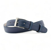 Ceinture en cuir - Bleu Marine - 30 mm - Accessoires