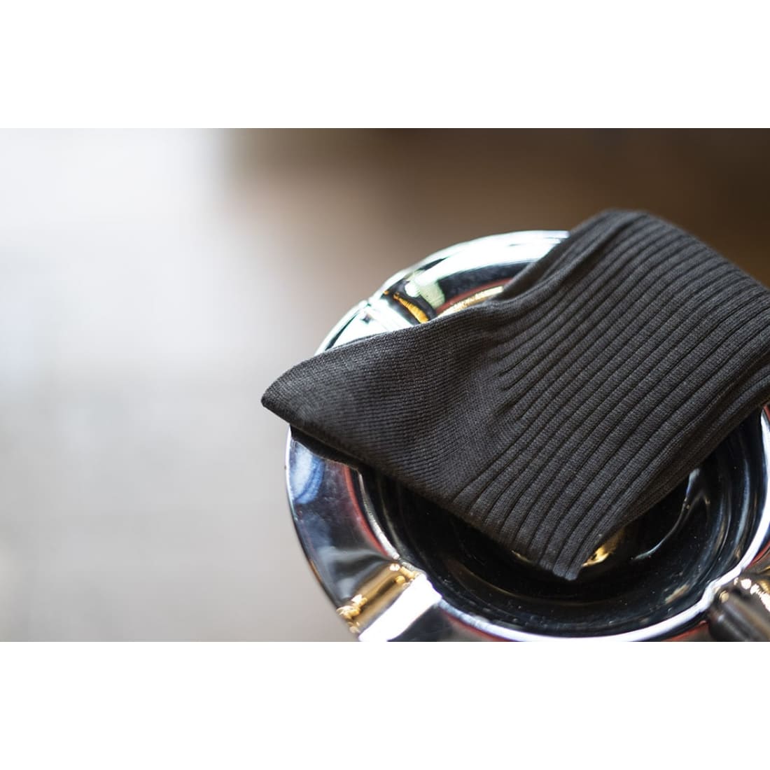 Chaussettes en fil d'Écosse Gris Anthracite Chiné - Norbert Bottier