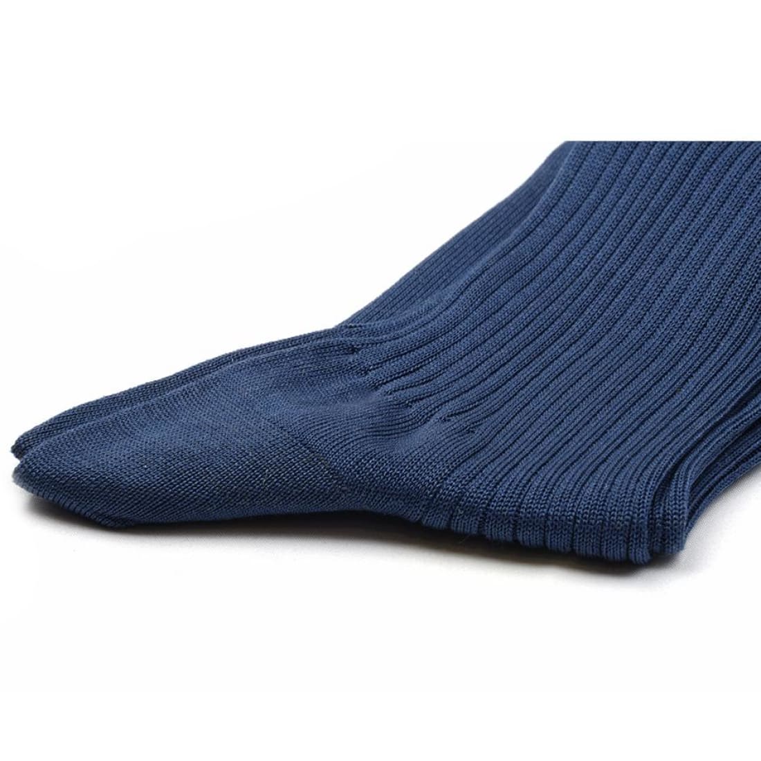 Chaussettes en fil d'Écosse Bleu Jean - Norbert Bottier