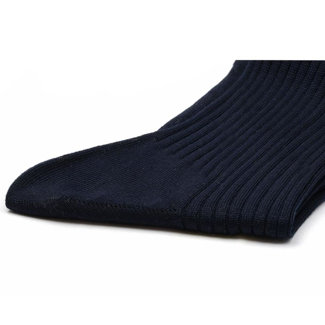 Chaussettes fil d'Écosse Bleu Marine – vue 2