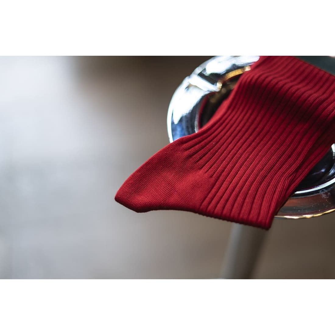 Chaussettes en fil d'Écosse Rouge - Norbert Bottier