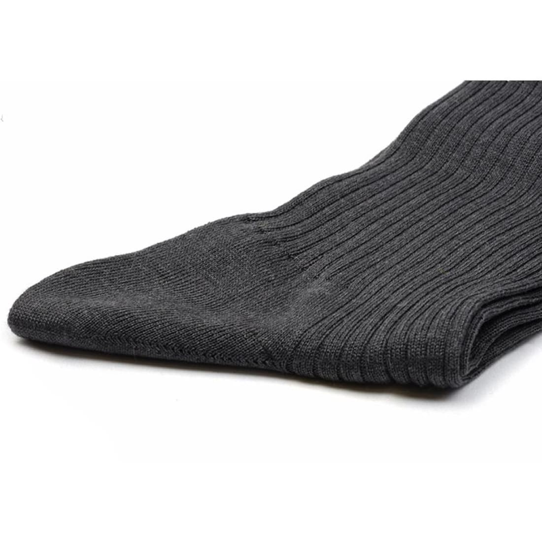 Chaussettes en fil d'Écosse hautes Anthracite Chiné Gris - Norbert Bottier