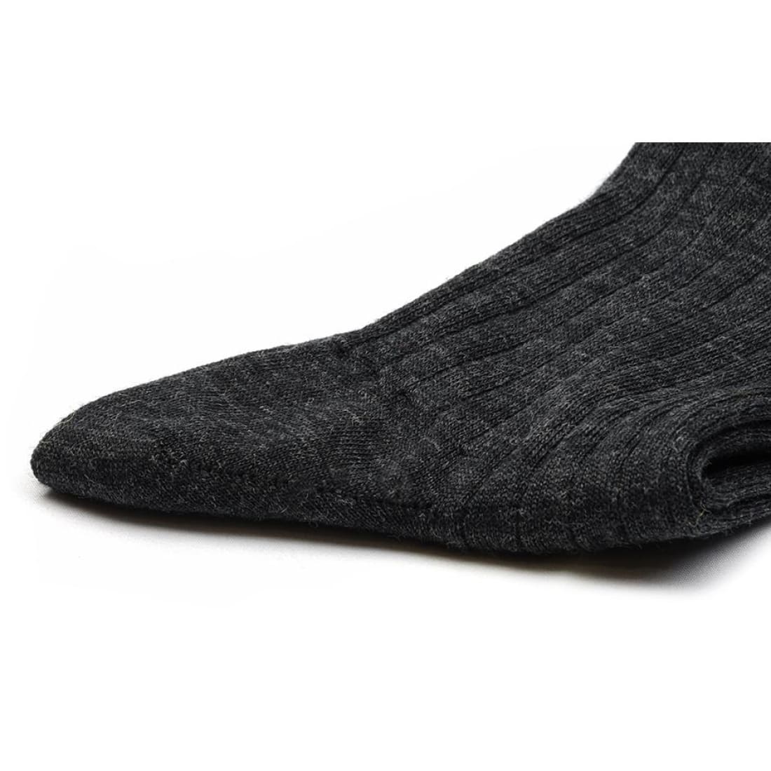 Chaussettes en laine Gris Anthracite Chiné - Norbert Bottier