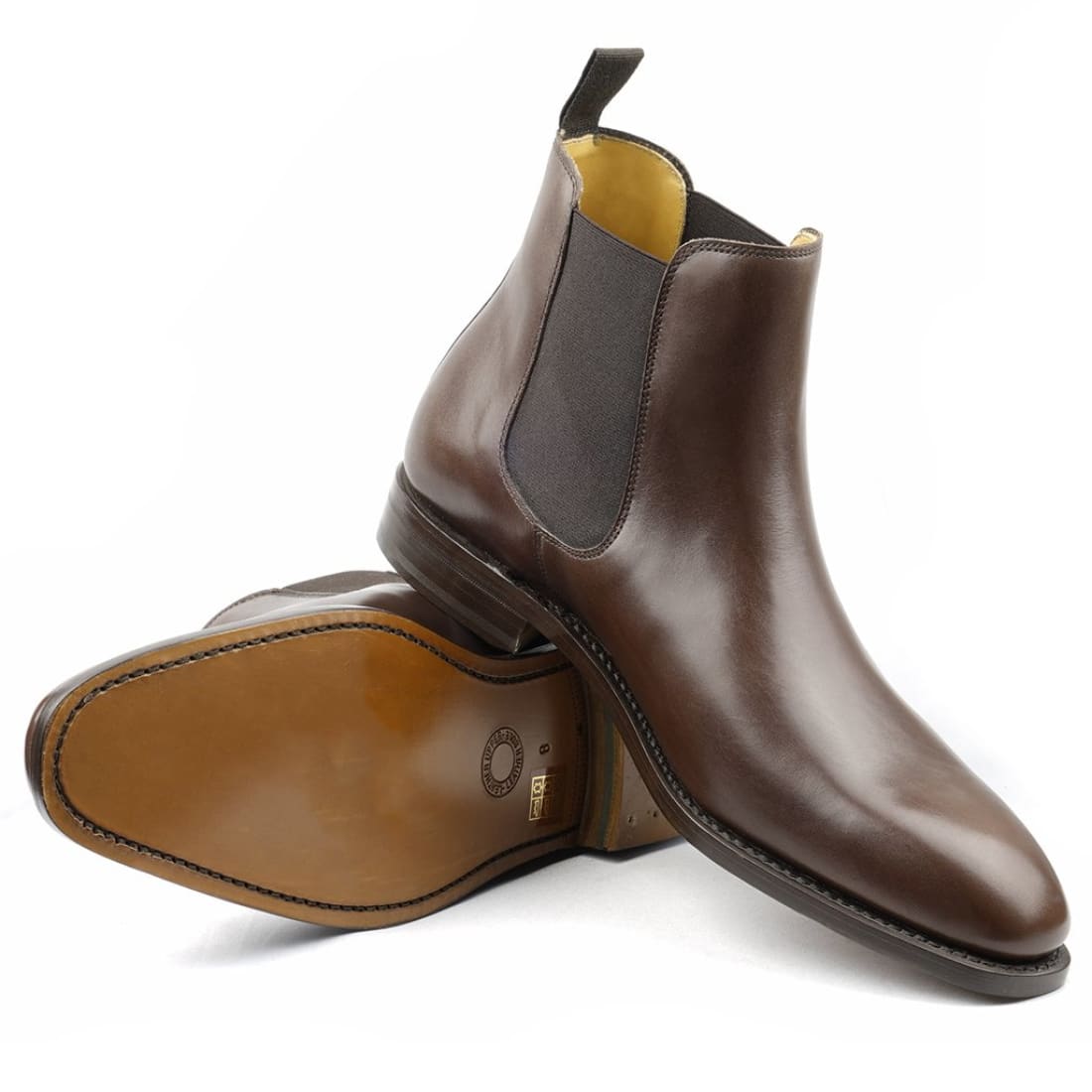 Chelsea Boots Cuir Marron – vue 3