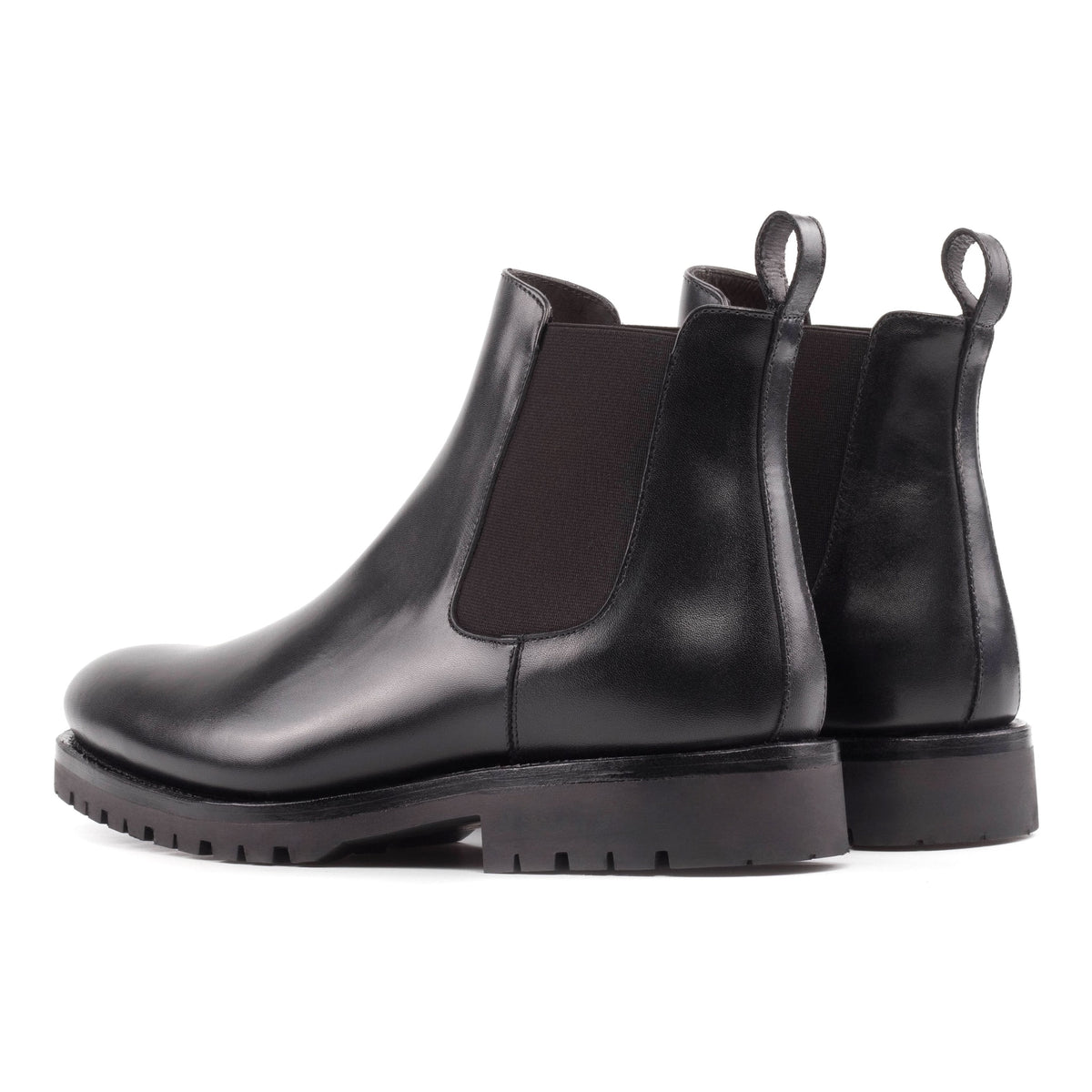 Chelsea Boots en cuir noir - Semelles Commando – vue 3