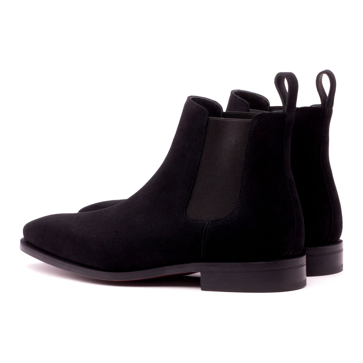 Chelsea Boots en daim noir – vue 3