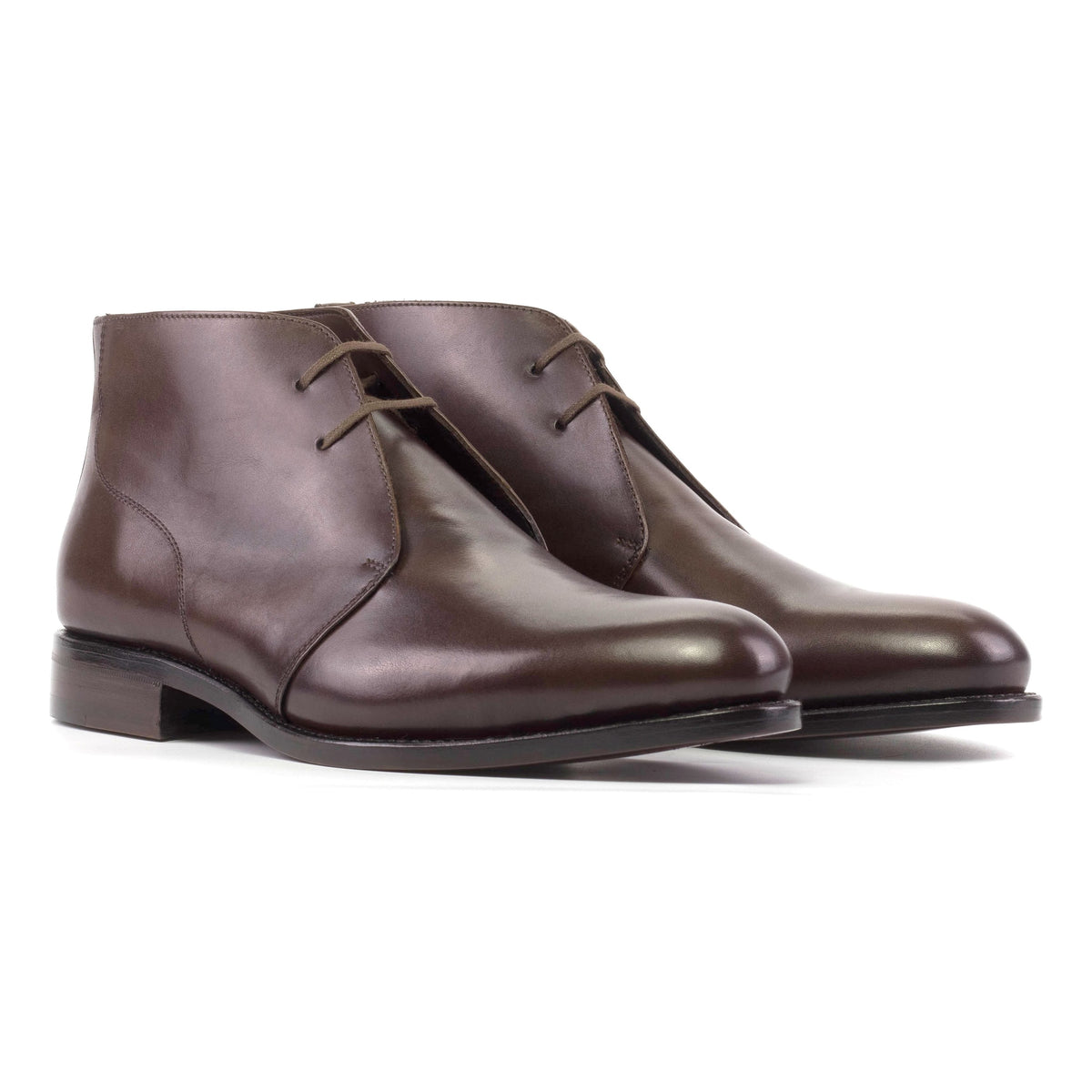 Chukka Boots en cuir marron – vue 1