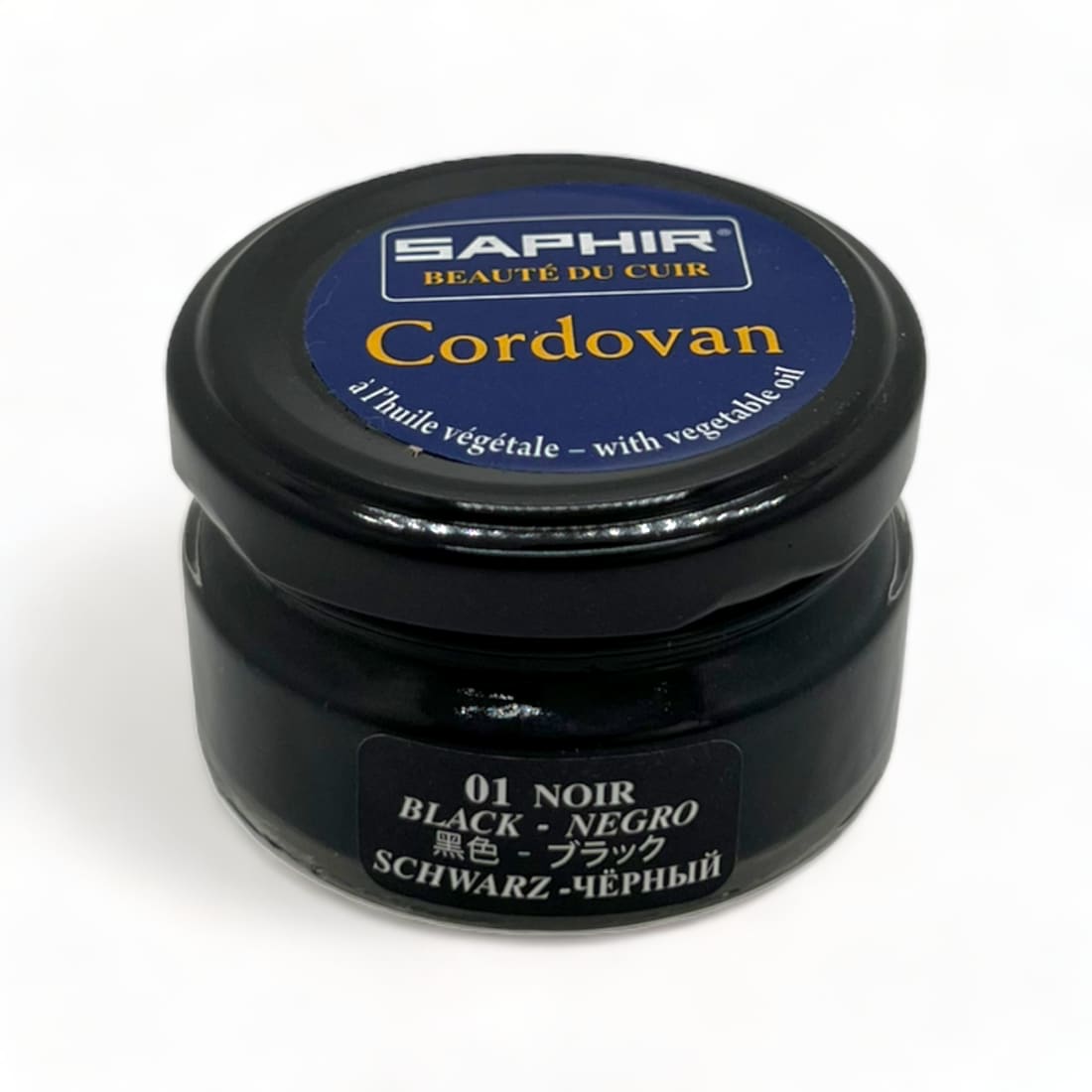 Cirage Crème Cordovan Noir - Saphir - 50 ml - Accessoires