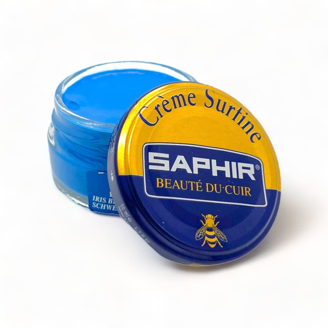 Cirage Crème Surfine Bleu Iris - Saphir - 50 ml -