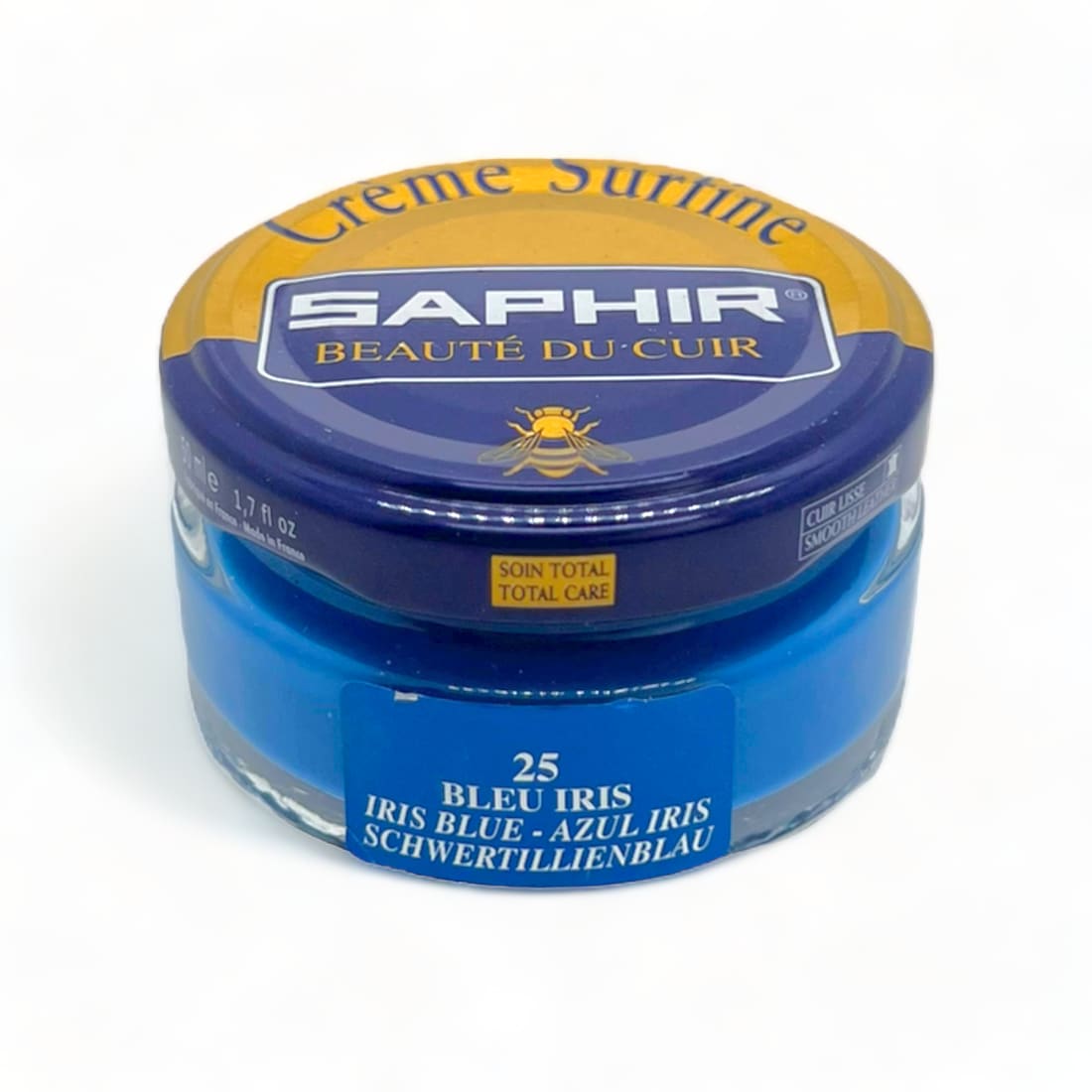 Cirage Crème Surfine Bleu Iris - Saphir - 50 ml -