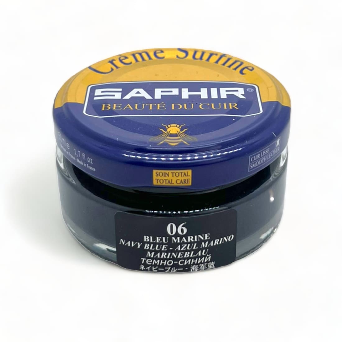 Cirage Crème Surfine Bleu Marine - Saphir - 50 ml -