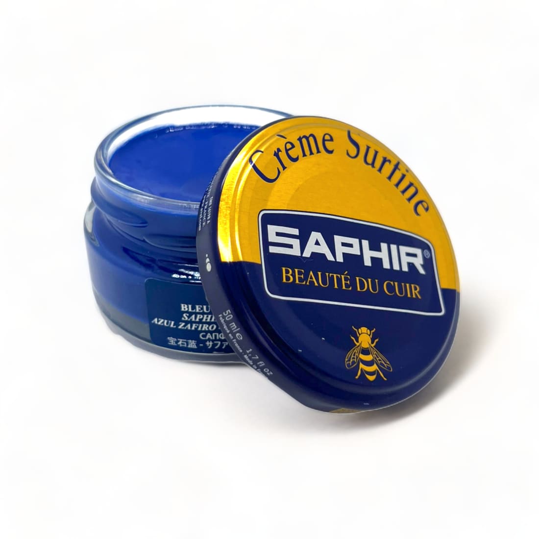 Cirage Crème Surfine Bleu Saphir - Saphir - 50 ml -