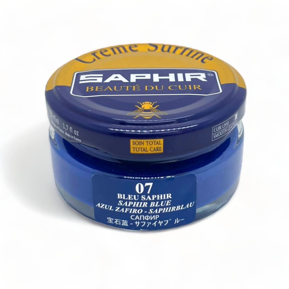 Cirage Crème Surfine Bleu Saphir - Saphir - 50 ml -
