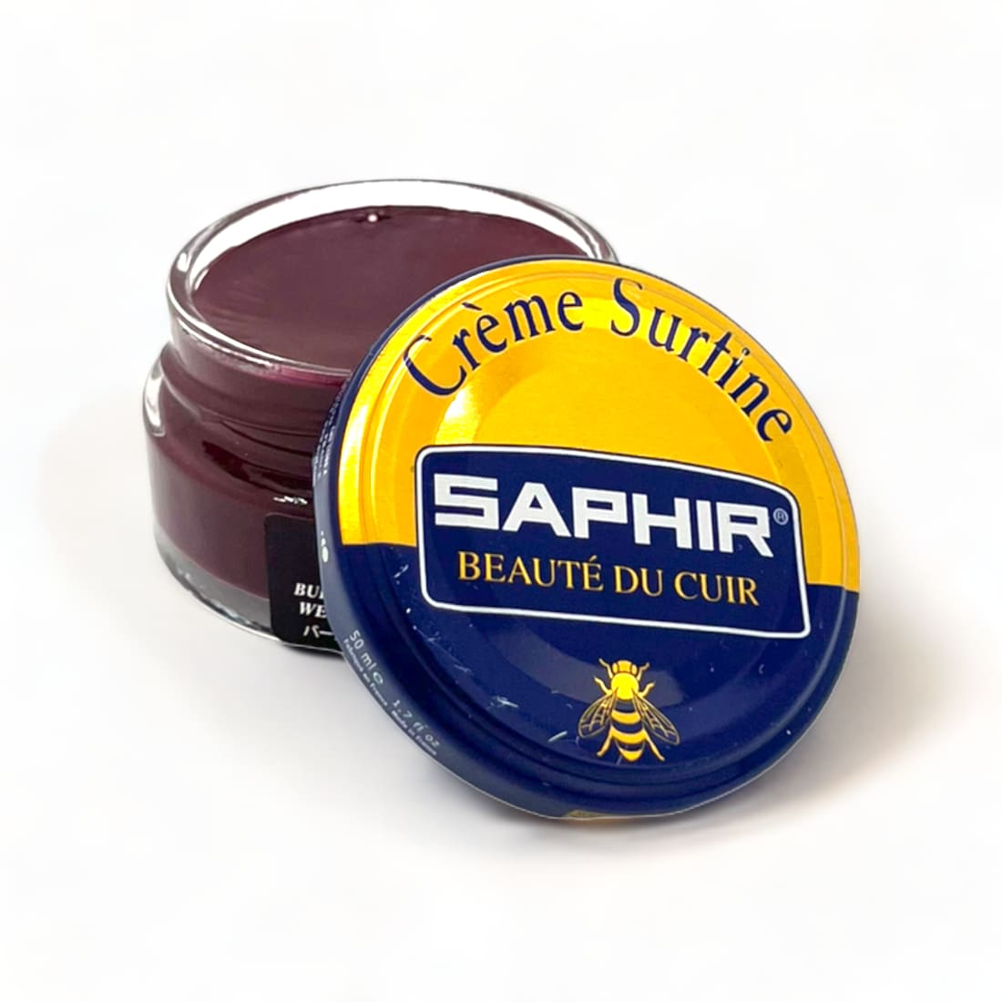 Cirage Crème Surfine Bordeaux - Saphir - 50 ml - Accessoires