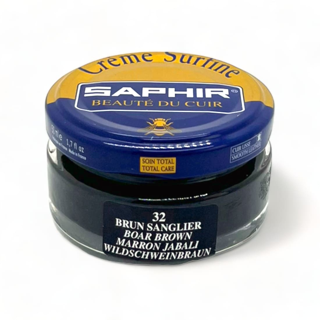 Cirage Crème Surfine Brun Sanglier - Saphir - 50 ml -