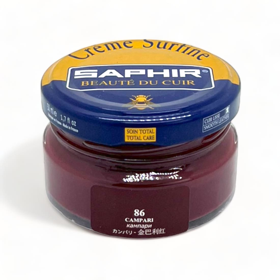 Cirage Crème Surfine Campari - Saphir - 50 ml - Accessoires