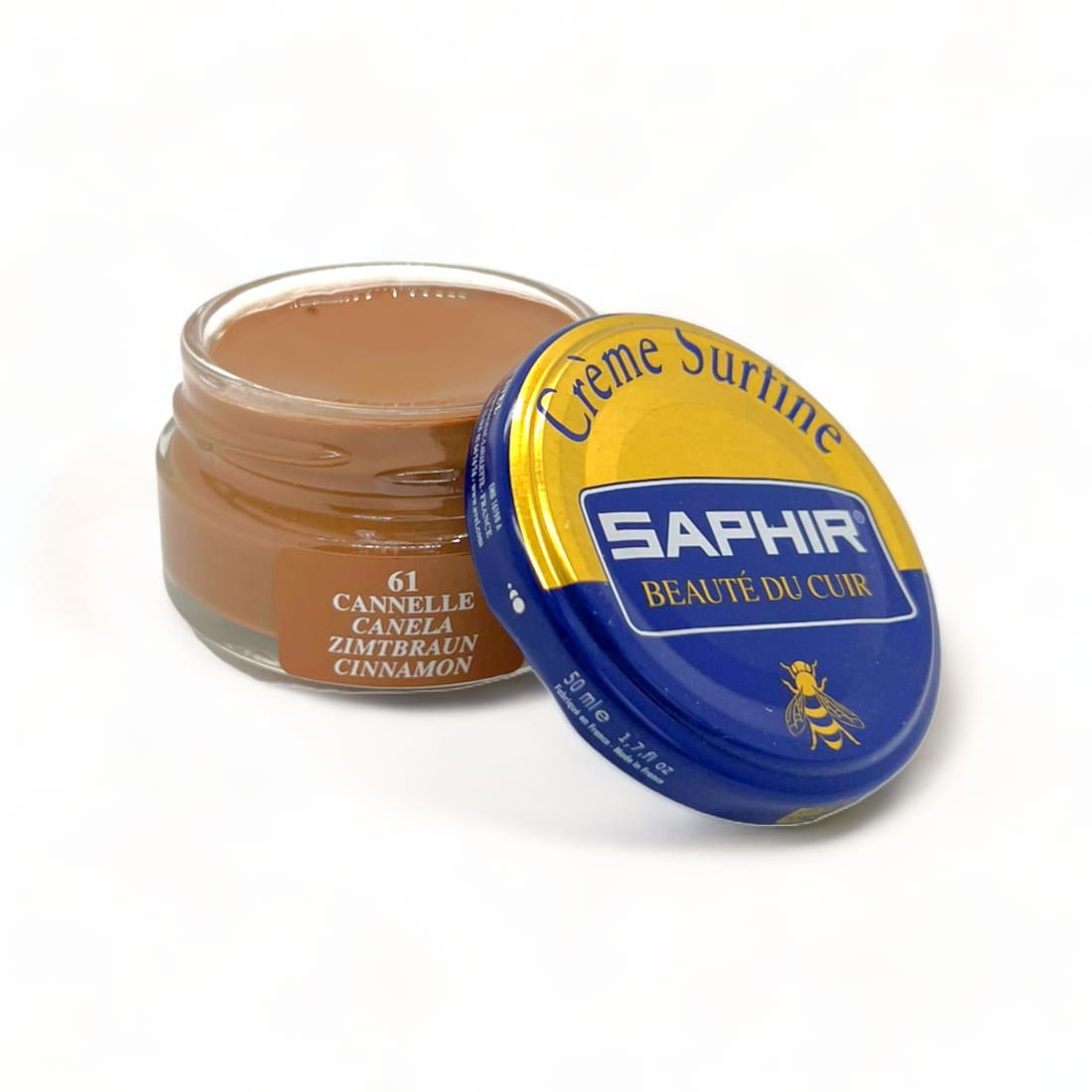 Cirage Crème Surfine Cannelle - Saphir - 50 ml - Accessoires
