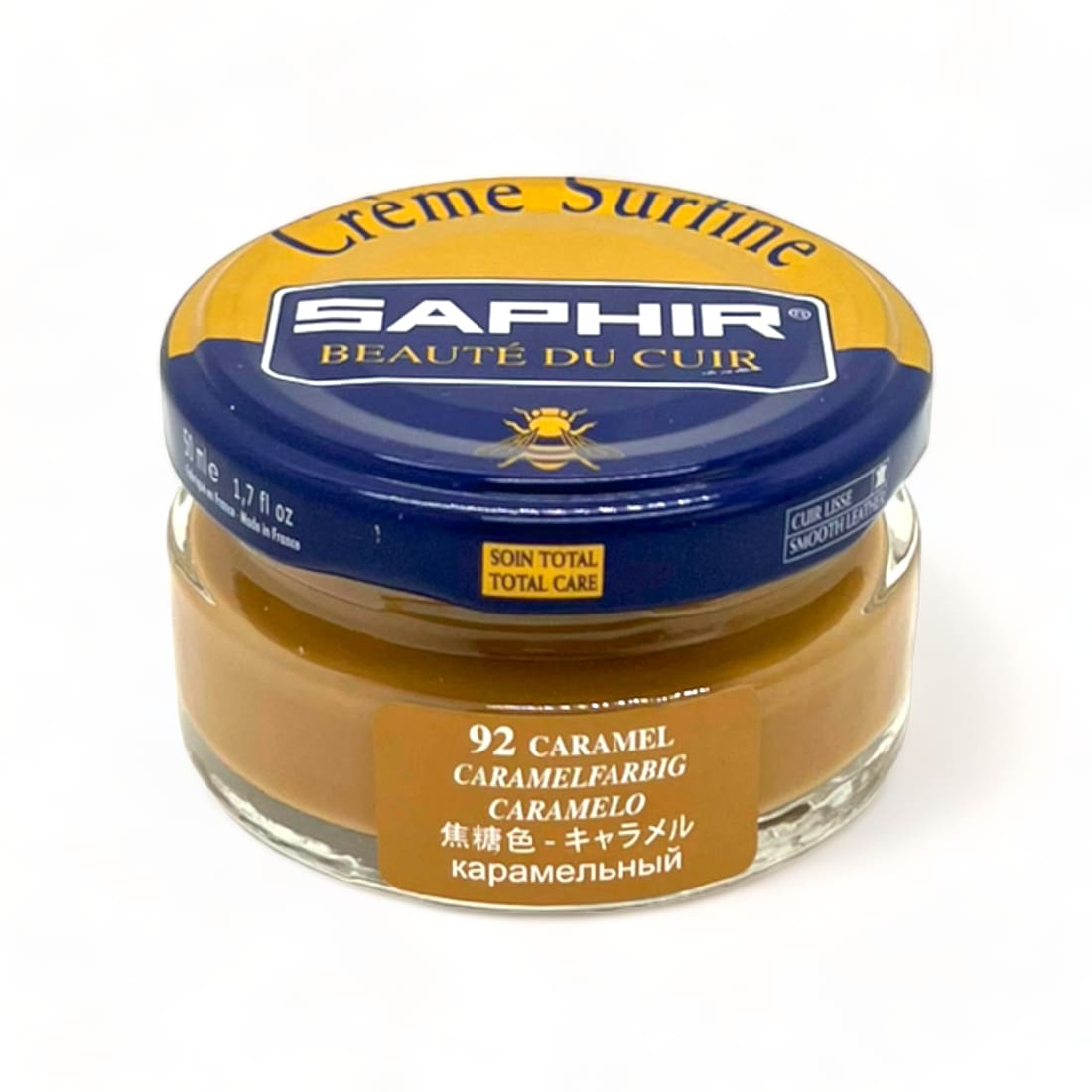 Cirage Crème Surfine Caramel - Saphir - 50 ml - Accessoires